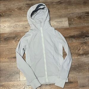 lululemon athletica Light Gray Hooded Jacket